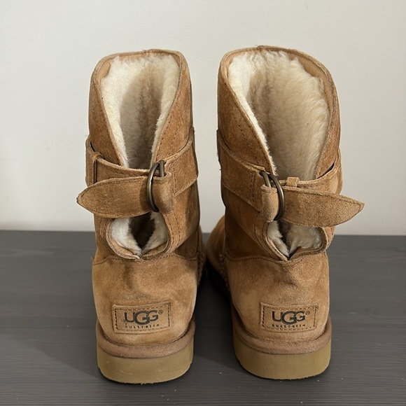 UGG Remora Chestnut Buckle Winter Boot Size 7 - Picture 5 of 12